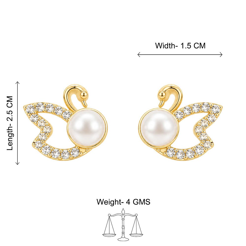 Pearl Halo Stud Earrings