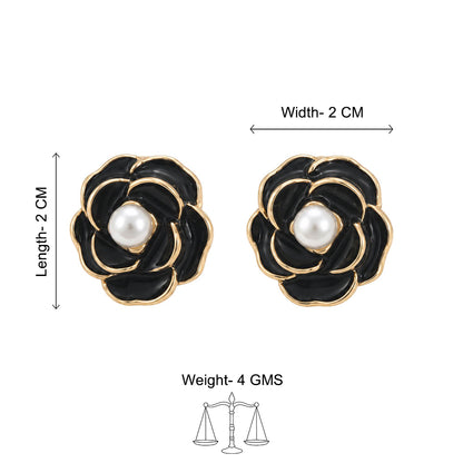 Midnight Bloom Stud Earrings