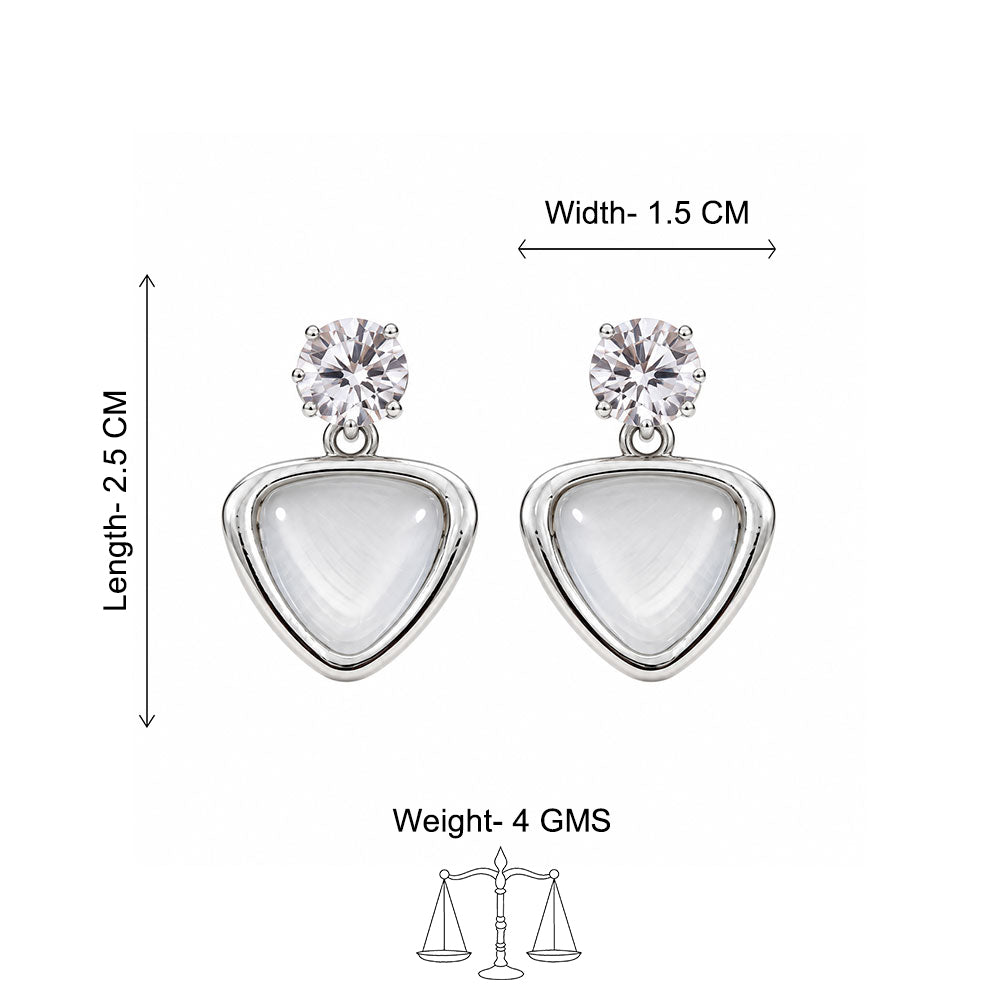 Crystal Heart Glow Stud Earrings