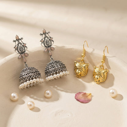 Kalash Kamal earring  fiercely flawless dangler earrings Combo set