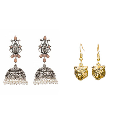 Kalash Kamal earring  fiercely flawless dangler earrings Combo set