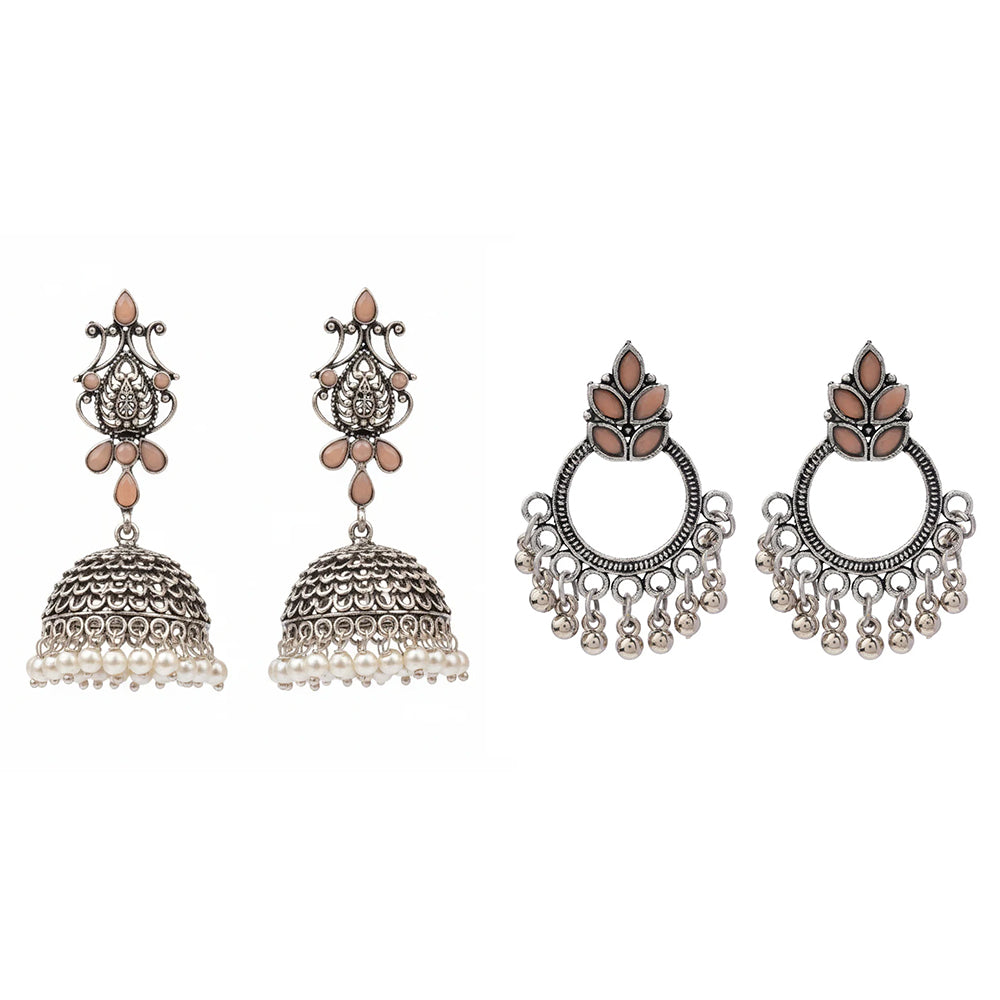 Kalash Kamal earring  Fine Shine stud earrings  Combo set