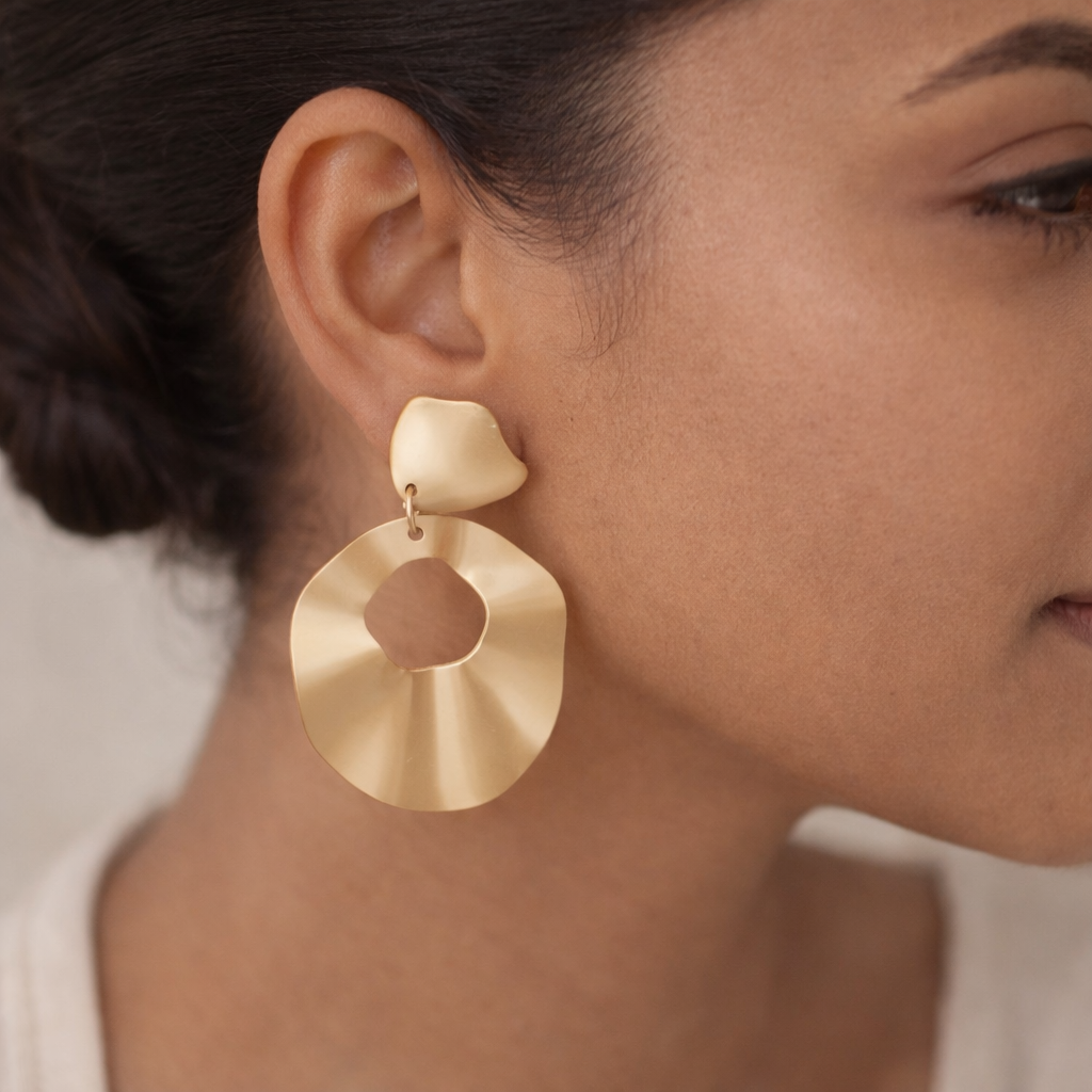 Raw Radiance dangler earrings