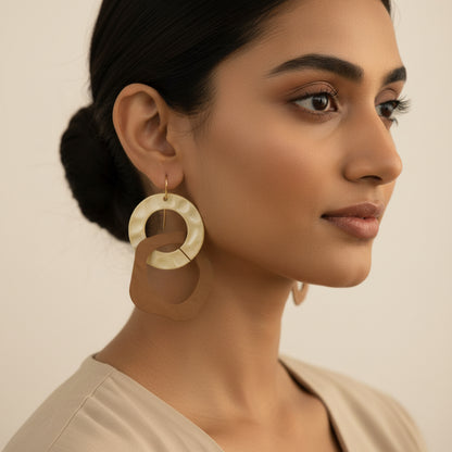 Molten Matte dangler earrings