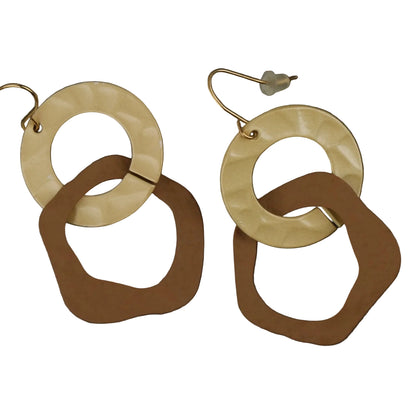 Molten Matte dangler earrings