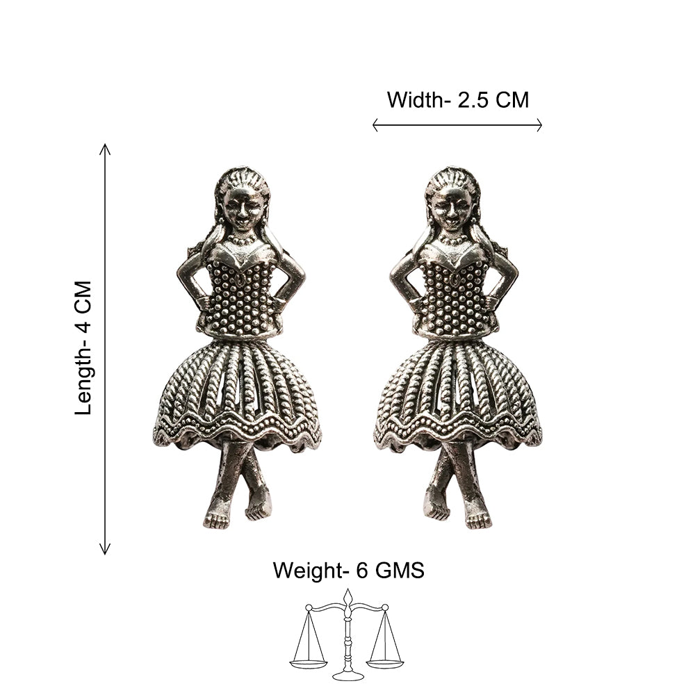 Mini Muse stud earrings (Silver)