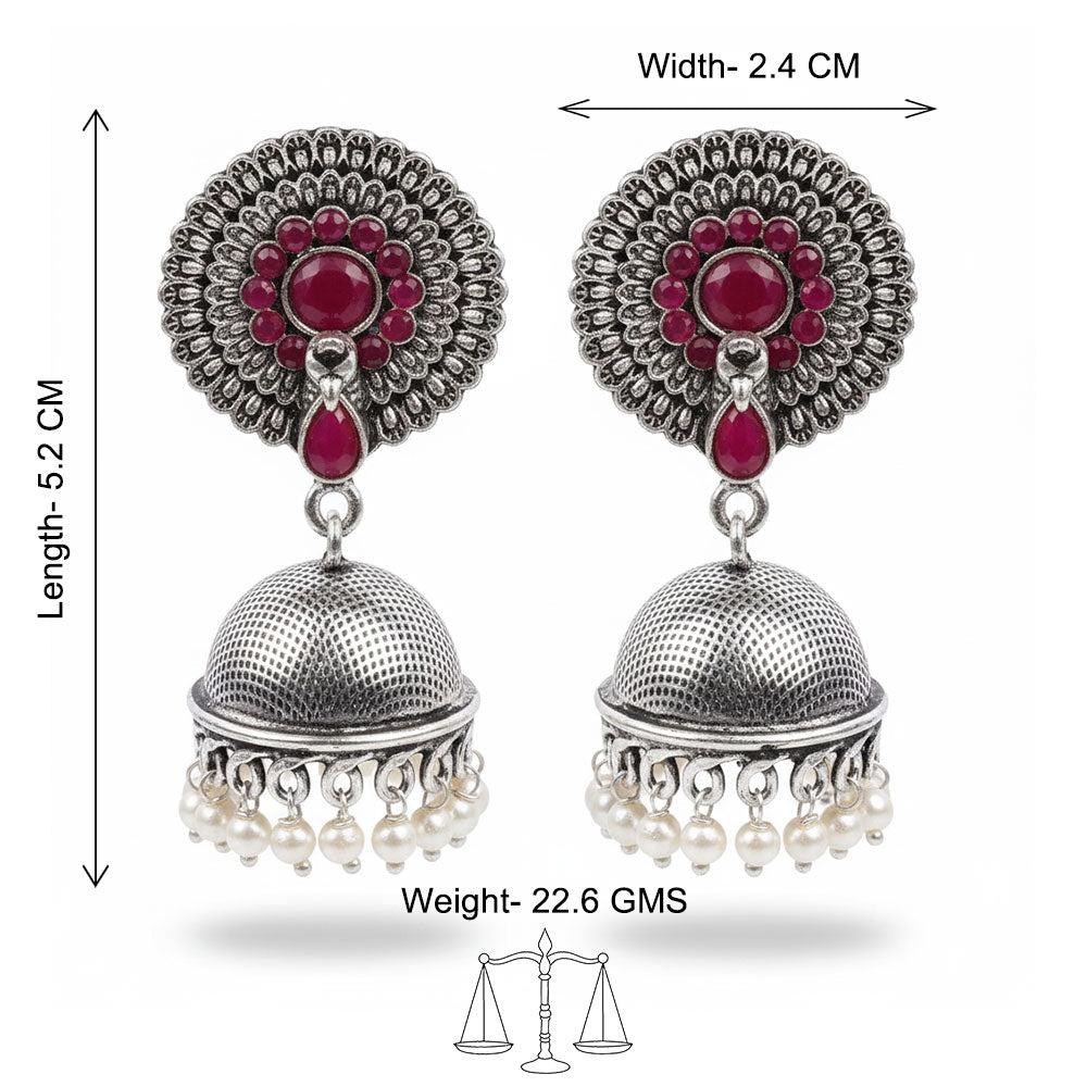 Evergreen  earrings (Red)