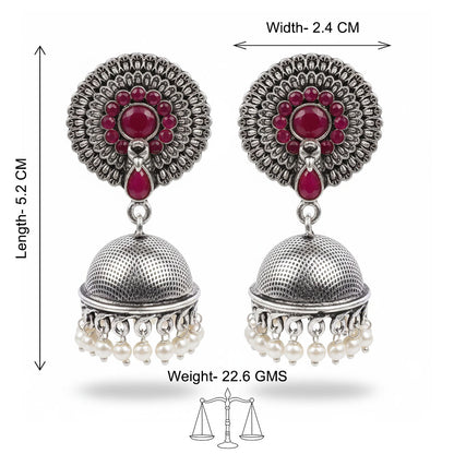 Evergreen  earrings (Red)