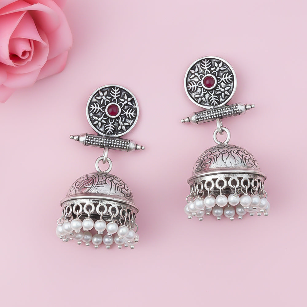 Charmbell  earrings (Red)