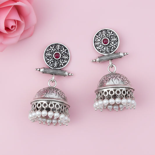 Charmbell  earrings (Red)