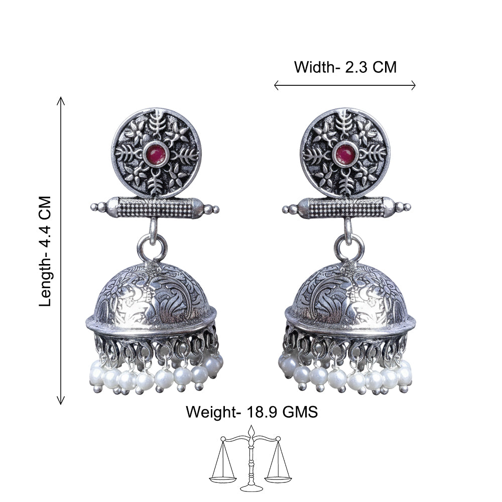 Charmbell  earrings (Red)