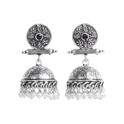 Dazzle Dash Jhumki earring (Mint) Charmbell earrings (Black) Combo set