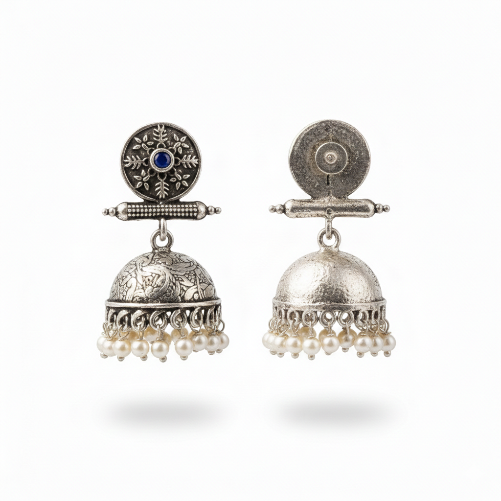 Charmbell  earrings (Blue)