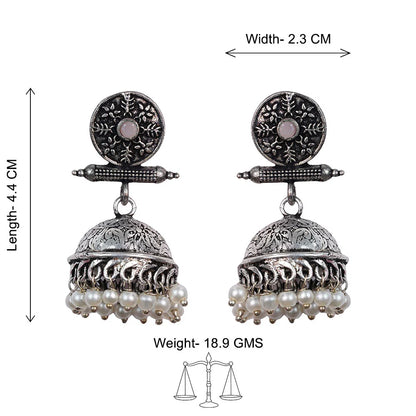 Kalash Kamal earring (Light Orange) Charmbell earrings (Light Orange) Combo set