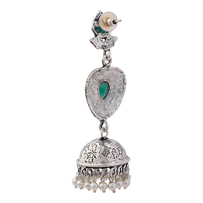 Bling & Swing Jhumka Earring (Green)