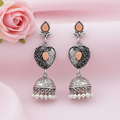Bling & Swing Jhumka Earring (Light Orange)