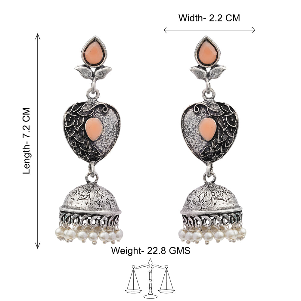 Bling & Swing Jhumka Earring (Light Orange)