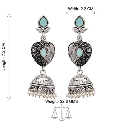 Bling & Swing Jhumka Earring (Mint)