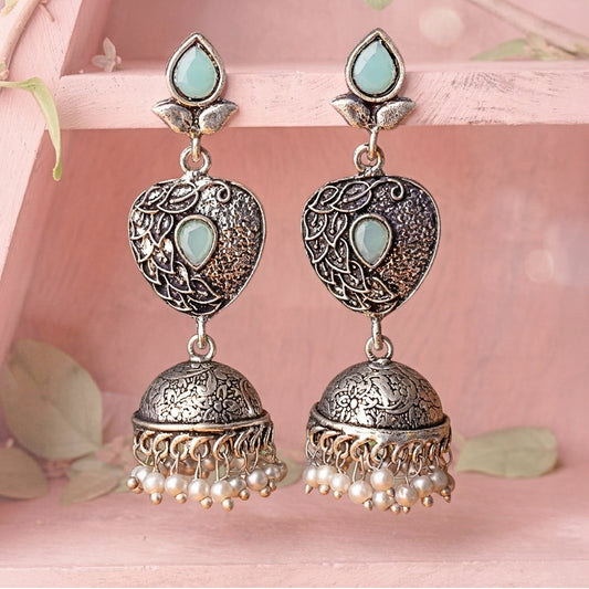 Bling & Swing Jhumka Earring (Mint)