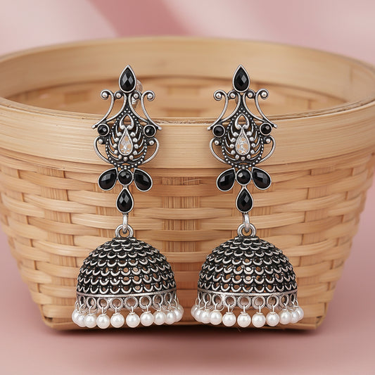 Kalash Kamal  earring (Black)