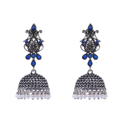 Kalash Kamal  earring (Blue)