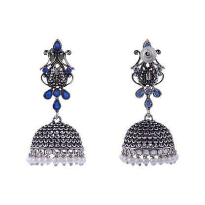 Kalash Kamal  earring (Blue)