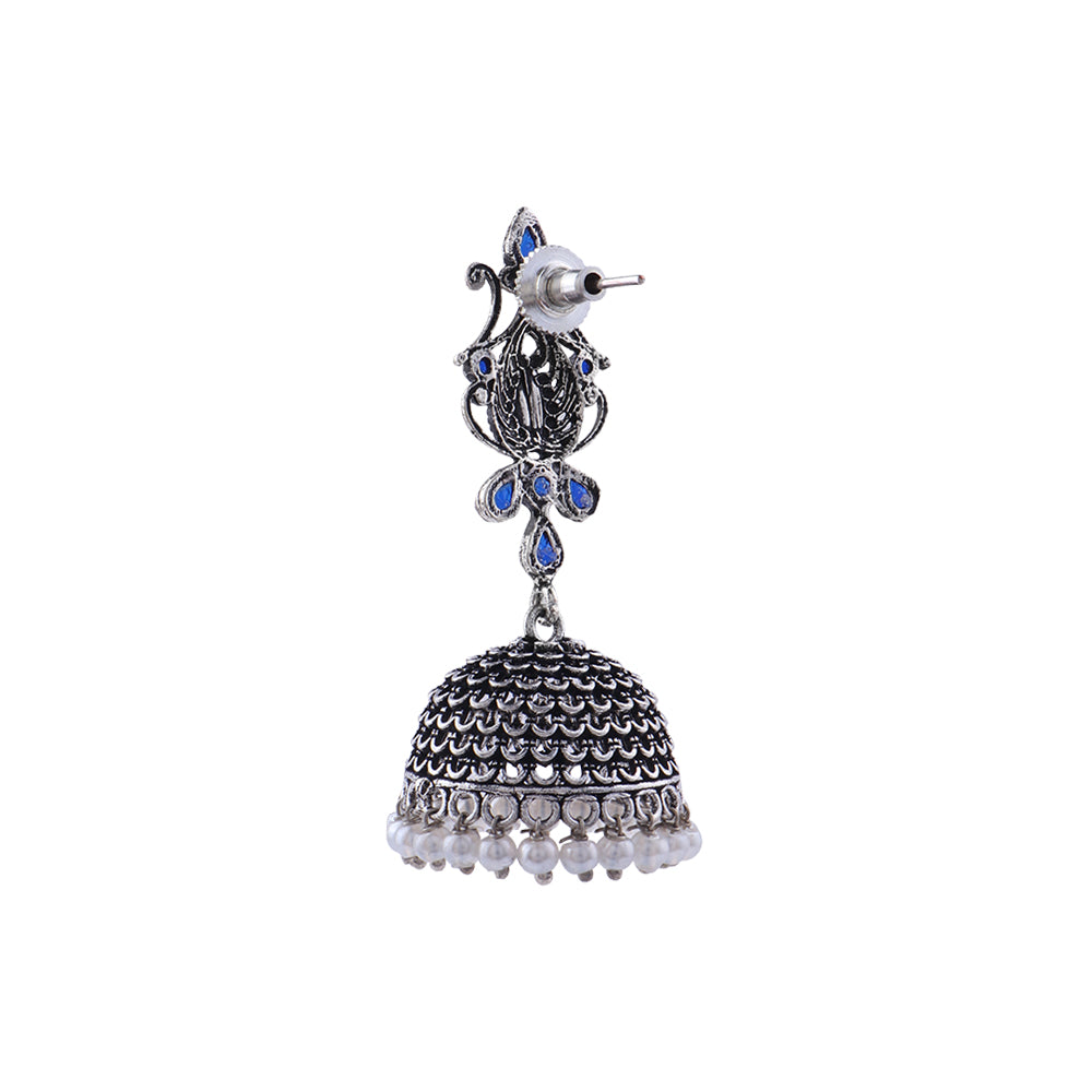 Kalash Kamal  earring (Blue)