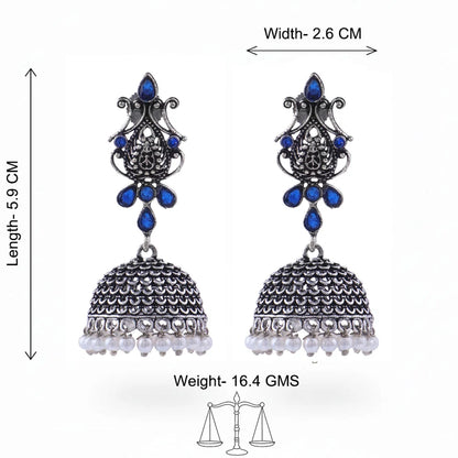 Kalash Kamal earring (Light Orange) Kalash Kamal earring (Blue) Combo set