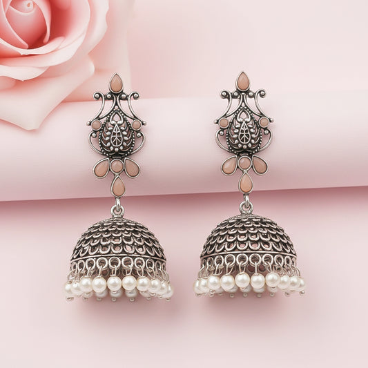 Kalash Kamal  earring (Light Orange)