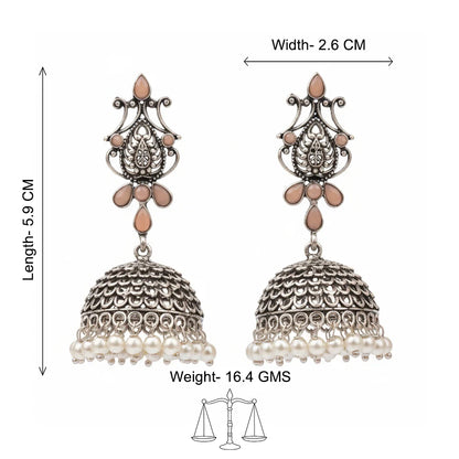 Kalash Kamal earring  Precious Petal stone studded dangler earring Combo