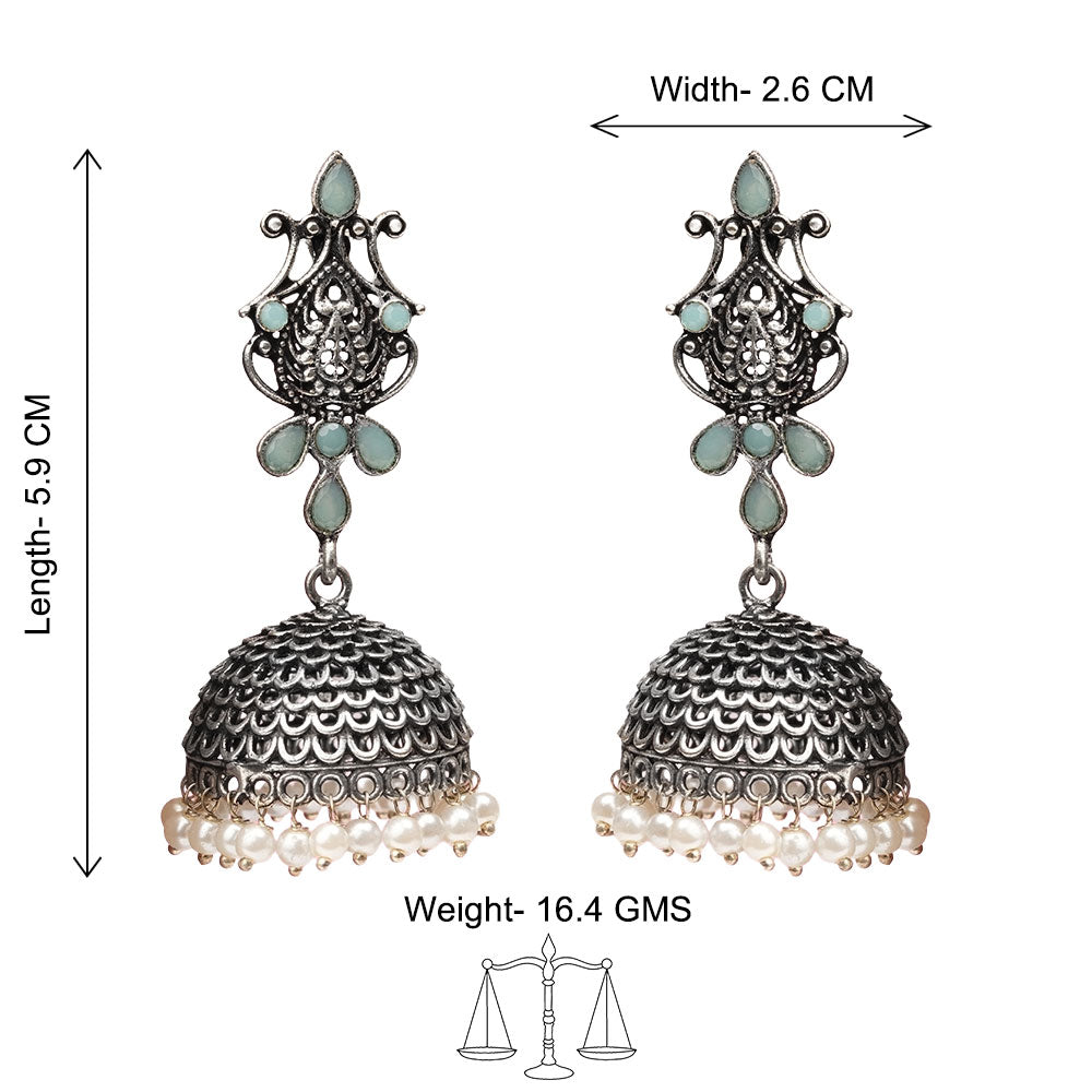 Kalash Kamal  earring (Mint)