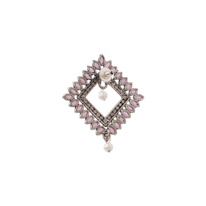Sass Stone stud earrings (Baby Pink)