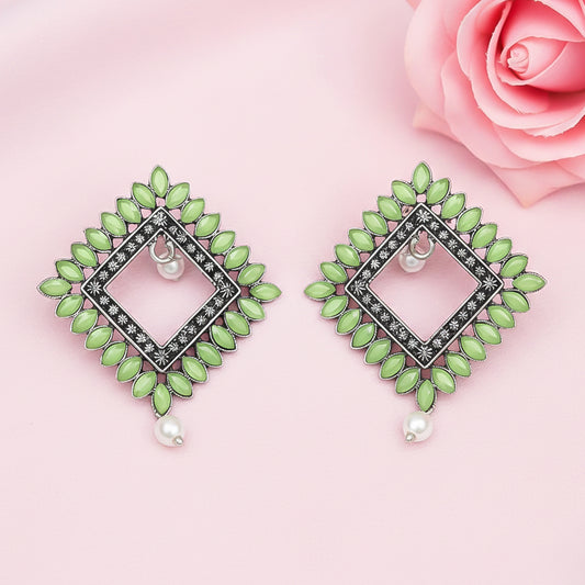 Sass Stone stud earrings (Pista)