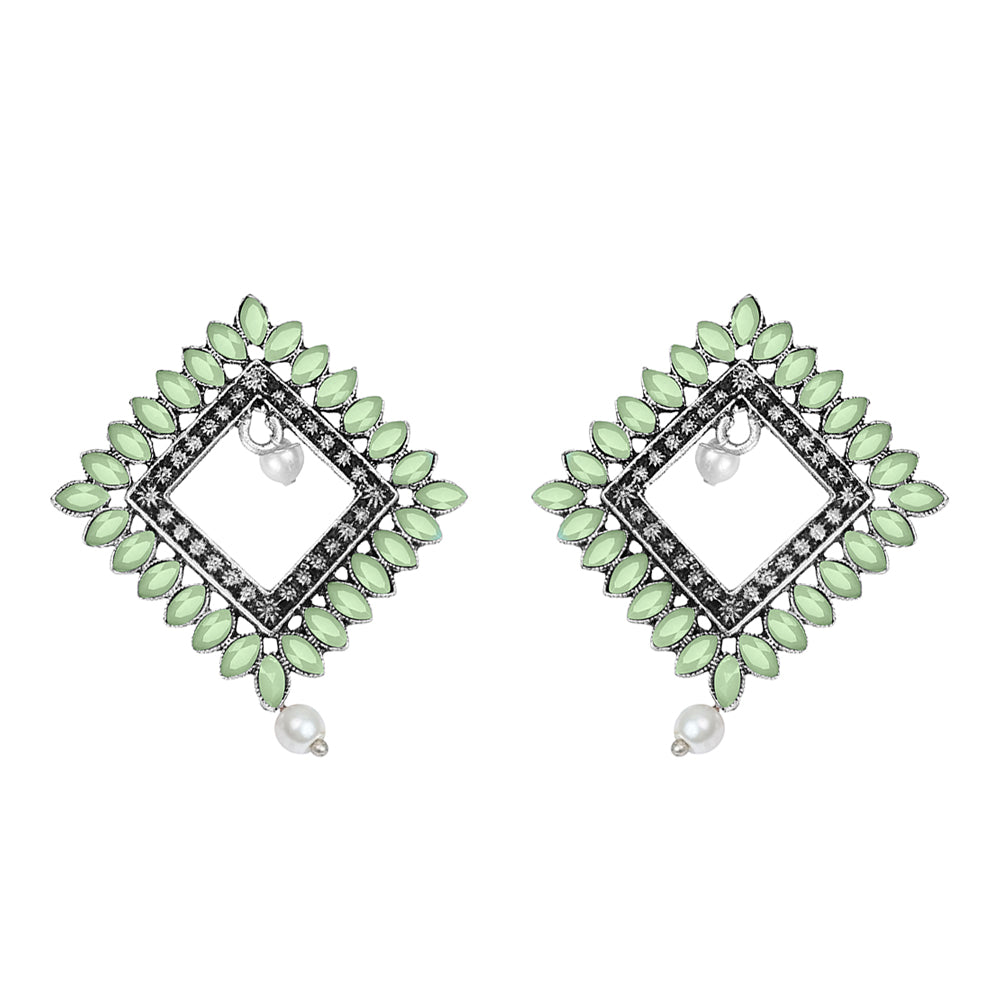 Sass Stone stud earrings (Pista)