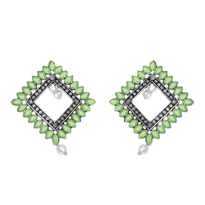 Sass Stone stud earrings (Pista)