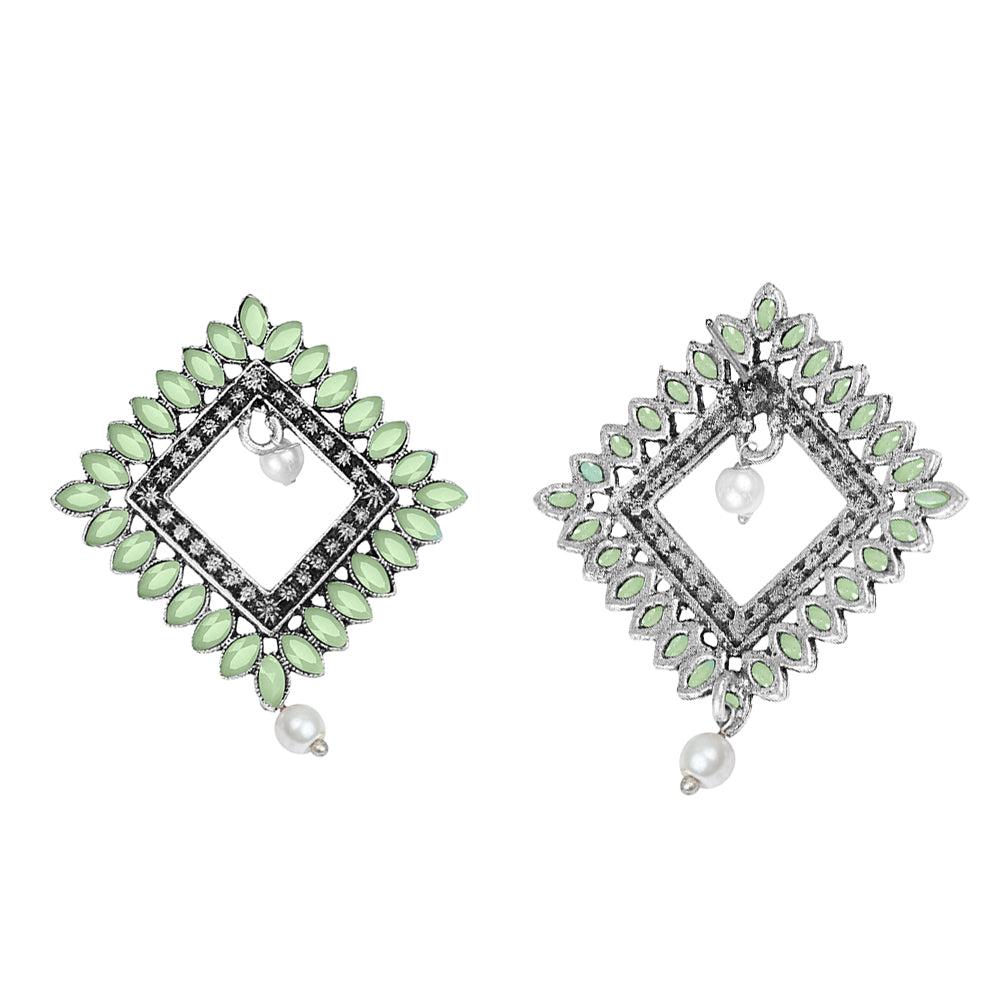 Sass Stone stud earrings (Pista)