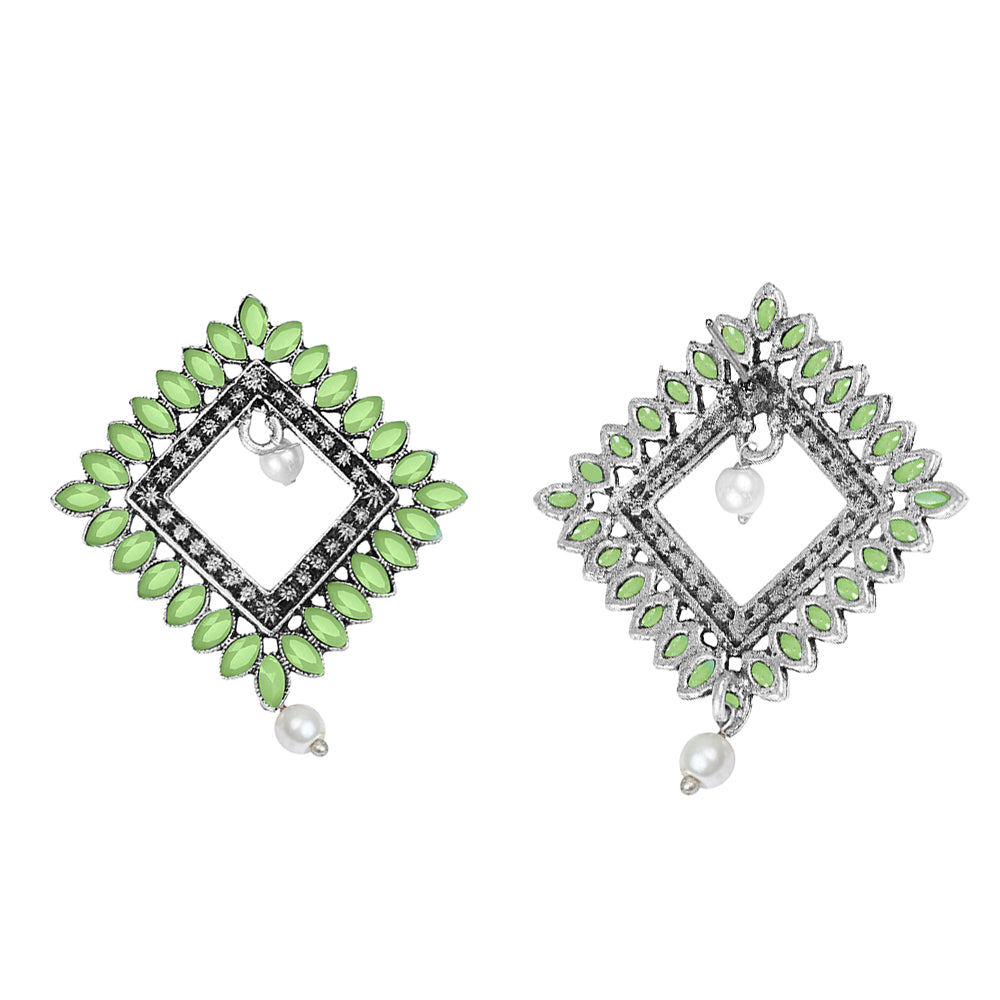 Sass Stone stud earrings (Pista)