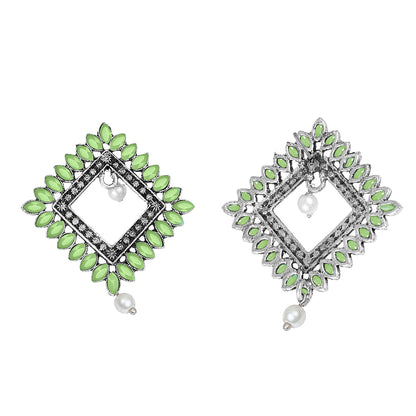 Sass Stone stud earrings (Pista)