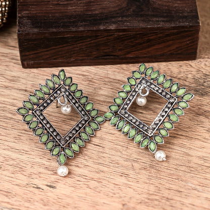 Sass Stone stud earrings (Pista)
