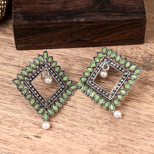 Sass Stone stud earrings (Pista)
