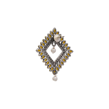 Sass Stone stud earrings (Yellow)