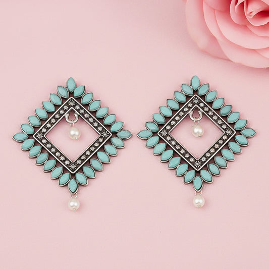 Sass Stone stud earrings (Mint)