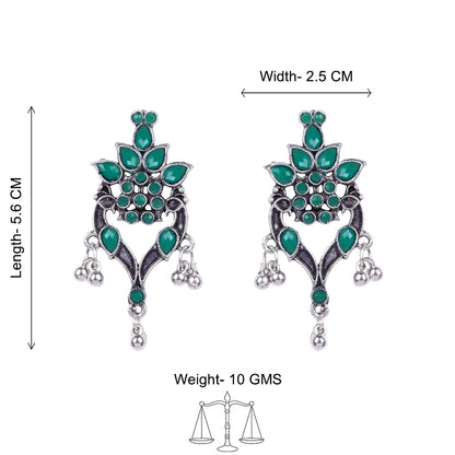 Tint and Twinkle  earrings (Green)