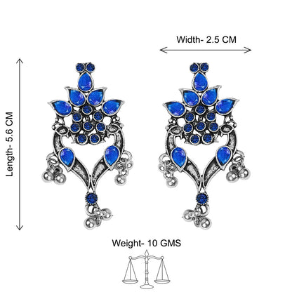 Peacock glow stone studded dangler & Tint and Twinkle Combo set