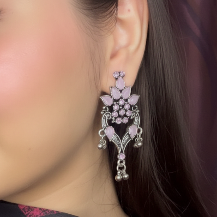 Tint and Twinkle  earrings (Baby Pink)