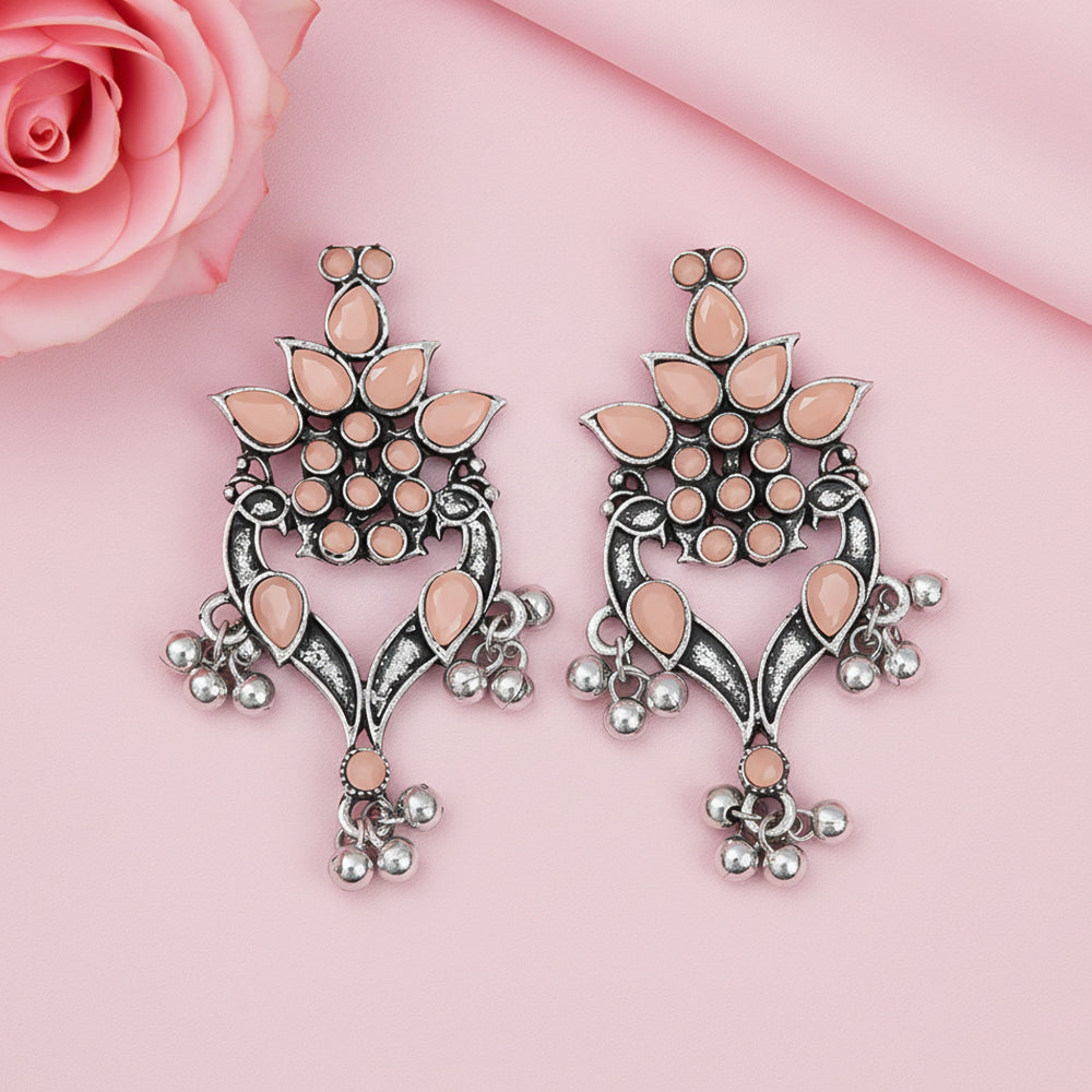 Tint and Twinkle  earrings (Light Orange)