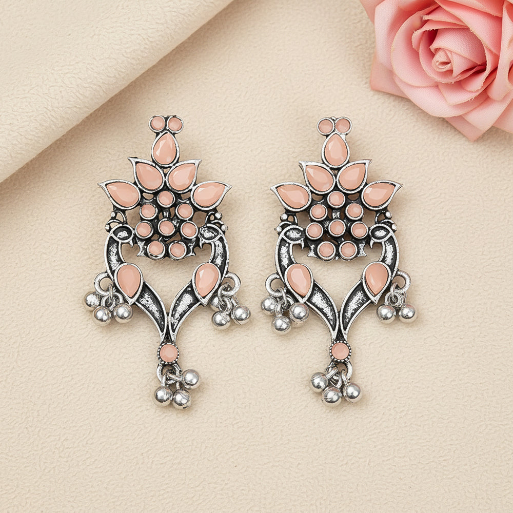 Tint and Twinkle  earrings (Light Orange)