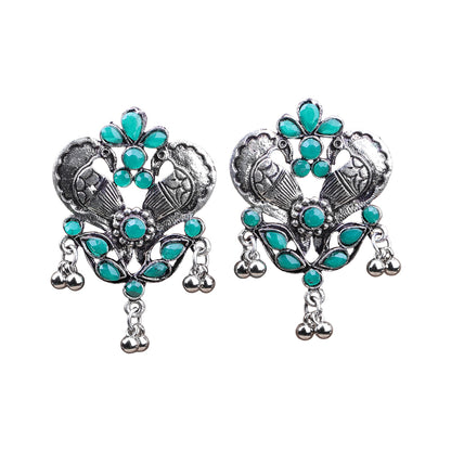 Bulbul Bling Party Studds earrings (Green)