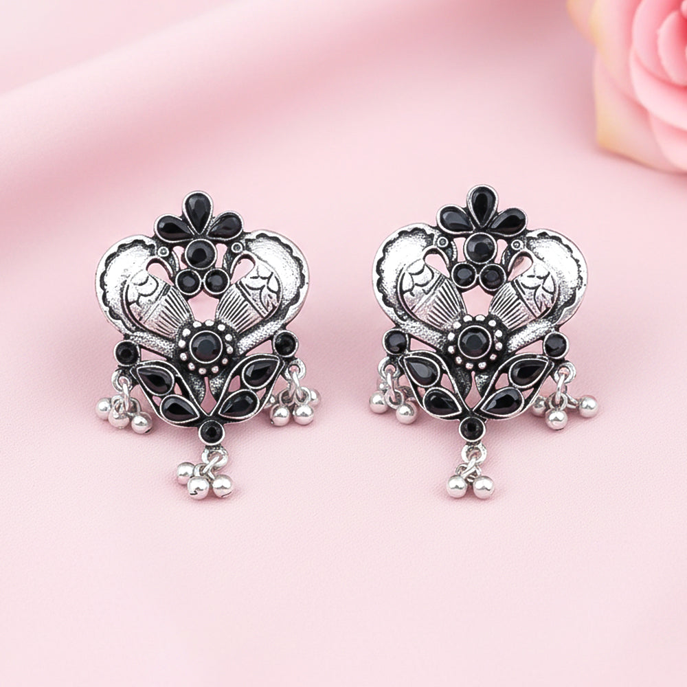 Bulbul Bling Party Studds earrings (Black)