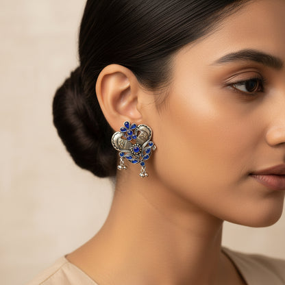 Bulbul Bling Party Studds earrings (Blue)